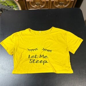 Yellow "Let Me Sleep" Kids T-Shirt